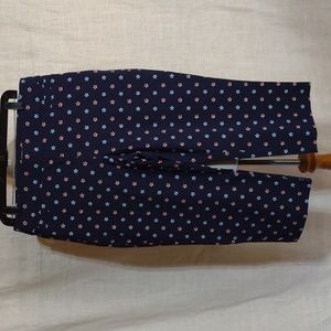 NWOT Kim Rogers patriotic pull-on stretch capris!